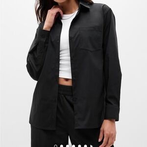 Athleta Midday Relaxed Black Shirt